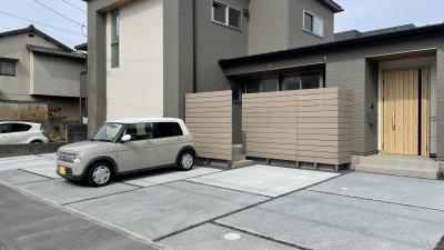 落ち着いた雰囲気の ナチュラルカラー外構(倉敷市 O様邸)